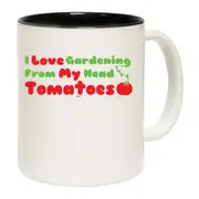 Love Gardening From My Head Tomatoes Mug Cup