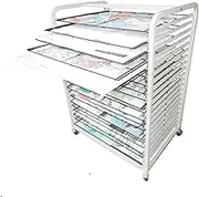 20-Layer Art Clothes Drying Rack A2, 4K Oil Painting Board Clothes Drying Rack Mesh: 63X45CM Space-Saving Shelf 3.5cm Spacing Children's Clothes Drying Rack