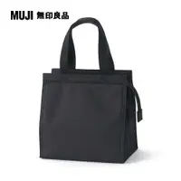 在飛比找PChome24h購物優惠-聚酯纖維購物袋/小/黑【MUJI 無印良品】