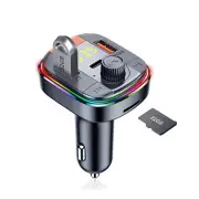 Bluetooth FM Transmitter Handsfree Car Kit MP3 Music Player 2-USB Port Charger