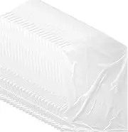 [Rstigiker] 40 Pack Plastic Clear Garment Bags for Hanging Clothes, Clear Clothes Covers Dry Cleaner Suit Dustproof Cover Storage Bags for Hanging Clothes, Travel, Moving, Home Storage(60 * 90cm)