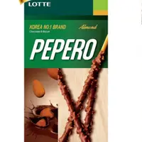 在飛比找蝦皮購物優惠-LOTTE Pepero-杏仁巧克力棒32g