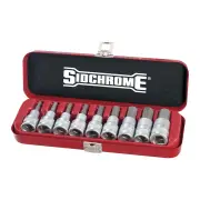 Sidchrome SCMT14465 - In-Hex Socket Set - 1/2 Drive 9 Piece AF