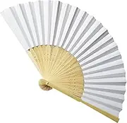 Handheld Folding Fan | Vintage Handheld Silk Folding Fans With Frames | Folding Hand Fan, 8Inch Charming Elegant Retro Fan For Women, Girls, Dancing, Cosplay, Wedding, Props
