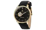 Maserati Tradizione Leather Strap Black Dial Automatic R8821146001 100M Men's Watch