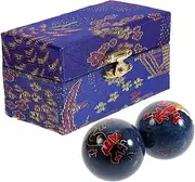 Chinese Balls for Hand Therapy, Meditation Balls Circulation Hand Hockey Relaxation Period Kit Small Baoding Massage Ball Baoding Balls Chimes Health Manual Ball Fitness
