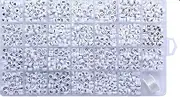 LH-1200 Piece 4×7mm White Round Acrylic Alphabet Letter Beads A to Z and Heart for Jewelry Making Bracelets Necklaces Keychains and Children's Jewelry (acrylic, Boxed Beads)