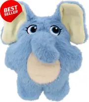 Snuzzles Kiddos Elephant, Indoor Cuddle Squeaky Plush Dog Toy for Small Dogs