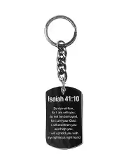 Isaiah 41:10 Bible Verse Metal Ring Key Chain Keychain New Great Christian Gift