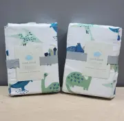 Crib Sheets-2, 100% Cotton Fitted-Animal Print Fitted Crib Sheets-Baby Sheets