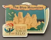 2000 Sydney Olympic Torch Relay Pin - The Sunday Mail- The Blue Mountains