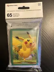 Pikachu Adventure TCG Pokemon Center Original 65 Card Sleeves - Brand New