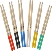 6 Pair Drum Sticks, 5A Professional Drumsticks Set for Adults, Classic Oak Wood Drum Sticks Percussion for Beginner, Non-slip Drumsticks for Acoustic Drums or Electronic Drums, Maple Wood Drum Stick