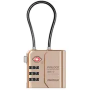Momax PinLock Apple Find My Bluetooth Tracker with TSA Padlock - Sandstone - [BR15L2]