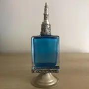 Fez Furniture & Homewares Moroccan Perfume Bottle in Blue