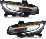 Car Accessories Headlight Assembly LED Lights Lamp DRL Signal Plug And Play Daytime Running Compatible With Civic 2016-2021