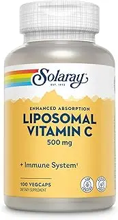 Solaray Liposomal Vitamin C 500 mg VCapsules, 100 Count