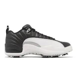 【NIKE 耐吉】高爾夫球鞋 Air Jordan XII Low 男鞋 黑白 高球 Playoffs 12代 AJ(DH4120-010)