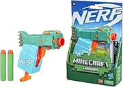 Nerf MicroShots Minecraft Guardian Mini Blaster, Minecraft Guardian Mob Design, Includes 2 Official Nerf Elite Darts