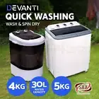 Devanti Mini Portable Washing Machine Top Load Loader Spin Camp Caravan Outdoor