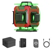 8 Line 3D 360 Degree Green Laser Level for Construction Horizontal and Vertic...