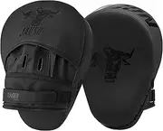 Boxing Focus Mitts Artificial Leather for Men & Women, Focus Pads Curved Shape Boxing Mitts Training Focus Punch Mitts for Boxing, MMA, Punching, Sparring, Muay Thai and Martial Arts by Javson