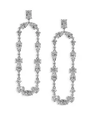Nadri Everleigh Cubic Zirconia Open Drop Earrings