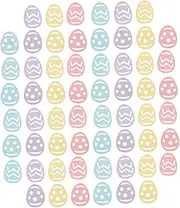 COOPHYA 100Pcs Colorful Easter Egg Confetti for Versatile for Birthdays Weddings and Celebrations Easy Scatter Foil Shapes for Festive Ambiance