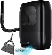 7L Pro Touchless Vacuum Automatic Dustpan, Hair Cleaning Processor, 1500W Electric Vacuum Cleaner with Nozzle, Canister Vacuum Cleaner Trash Can, Bagless, for Sweeping Salon Pet Hair