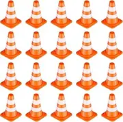 GALPADA 50pcs Mini Traffic Cones Playset Road Sign Toys Boys and Girls Learning Traffic Game Set