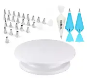 130 Pcs Cake Turntable Baking Accessories Cake Decorating Tools Icing Nozzles