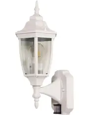 [Oriel Lighting] Highgate Sensor Outdoor Wall Light in White