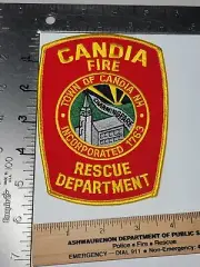Fire Department Patch New Hampshire Town Of Candia Rescue