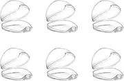 Dummy Case, 6 Transparent Pacifier Case Pacifier Holder Pacifier Storage Box, Portable Baby Dummy Container, Soother Pods Holder, Soother Box Container for Travel Home Outdoor Activities