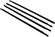 JDFHQT Car Dofor Edge Protectfor , for Toyota , for Corolla, 2007-2014 4 Pcs Black, for Chrome Windows Rubber Weatherstrip Car Roof Weatherstrip Seal