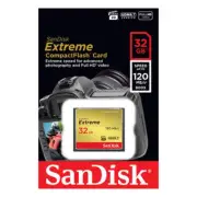 SanDisk 32GB Extreme CompactFlash Card with (write) 85MB/s and (Read)120MB/s - S