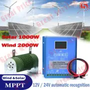 2000W Wind Solar Hybrid System MPPT Charge Controller 12V/24V Turbine Generator