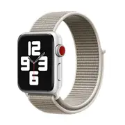 For Apple Watch Series 3,42-mm Case,Nylon Watch Band,Fastener,Light Grey