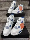 Nike Air Jordan 4 Retro Military Industrial Blue FV5029-141 Size 11 M/ 12.5W