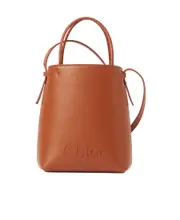 Chloé Sense Micro Tote Bag One size Brown
