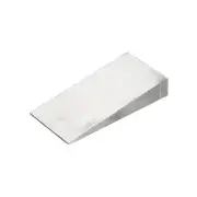 Metal Wedge Shims, 4.8x2.4x0.8" Triangle Flange Steel Wedge, Silver Tone