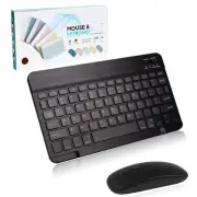 Bluetooth Keyboard and Mouse Combo,Ultra Slim Rechargeable Portable Wireless ...