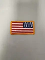 EMBROIDERED REVERSED FLAG PATCH FOR UNIFORM