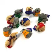 36 Australian Souvenir Plush Australia Koala Flag Vest Clip On Toy Bulk