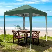 AKWFUNZ 2 x 2m Tent Practical Folding Tent Green Family Outdoor Hiking Camping Durable Tent