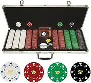 Trademark Poker Personalized Monogrammed 500 11.5 Gram Suited Chips in Case