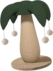 Cat Scratching Post, Cat Climbing Pole with Interactive Ball Toy, Grind Claw Cat Supplies Toy Cat Toy Sisal Rope Scratch Post, Clown hat