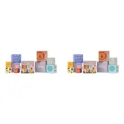 2x 10pc Splosh Cardboard Stacking Blocks Kids Interactive Learning Toy 2y+