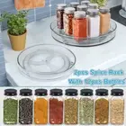 24Pc Set Spice Jars Kitchen Cereal Storage Containers Glass Mason Jars with Lids