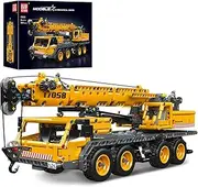 Mould King 17058 Technik Crane Building Blocks Kit, Crane Truck Constration Model, DIY Toy Collectibles/Exhibition/Gift Car for Kids (997 Pieces)